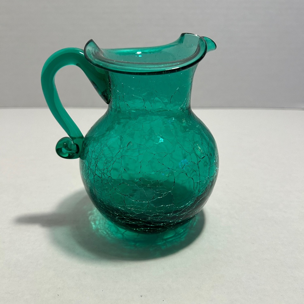 Vintage Art Glass Pitcher - Small